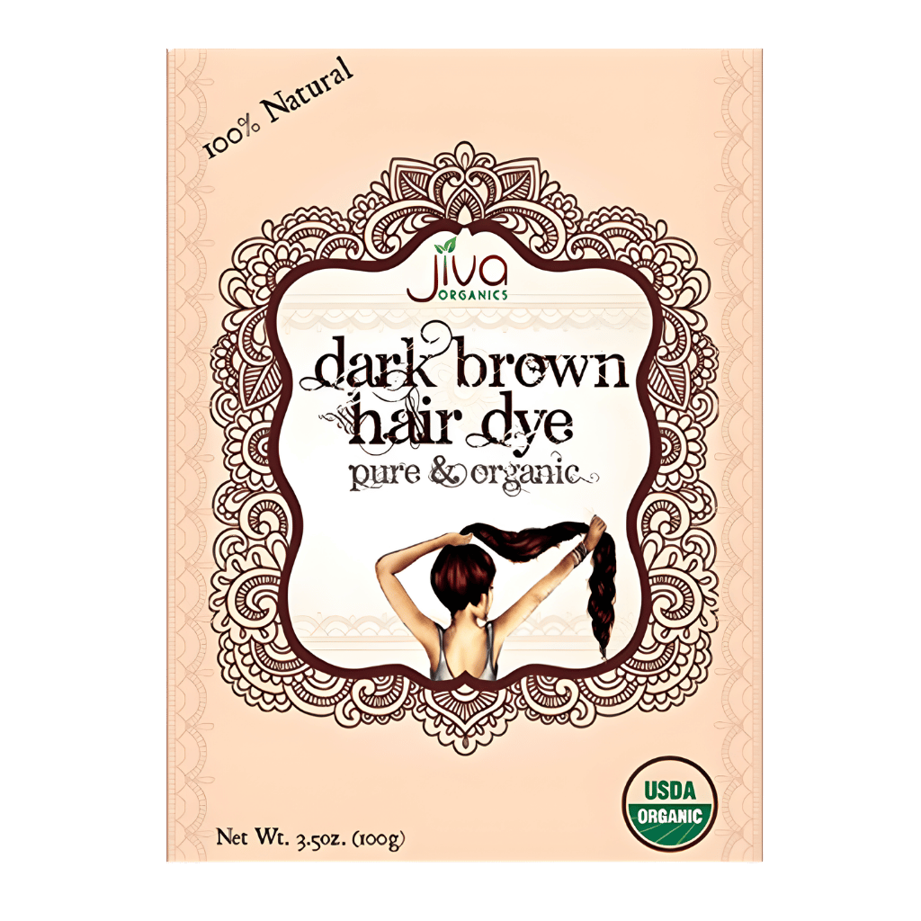 Jiva Organics Dark Brown Hair Color 100 g buy online USA - 1